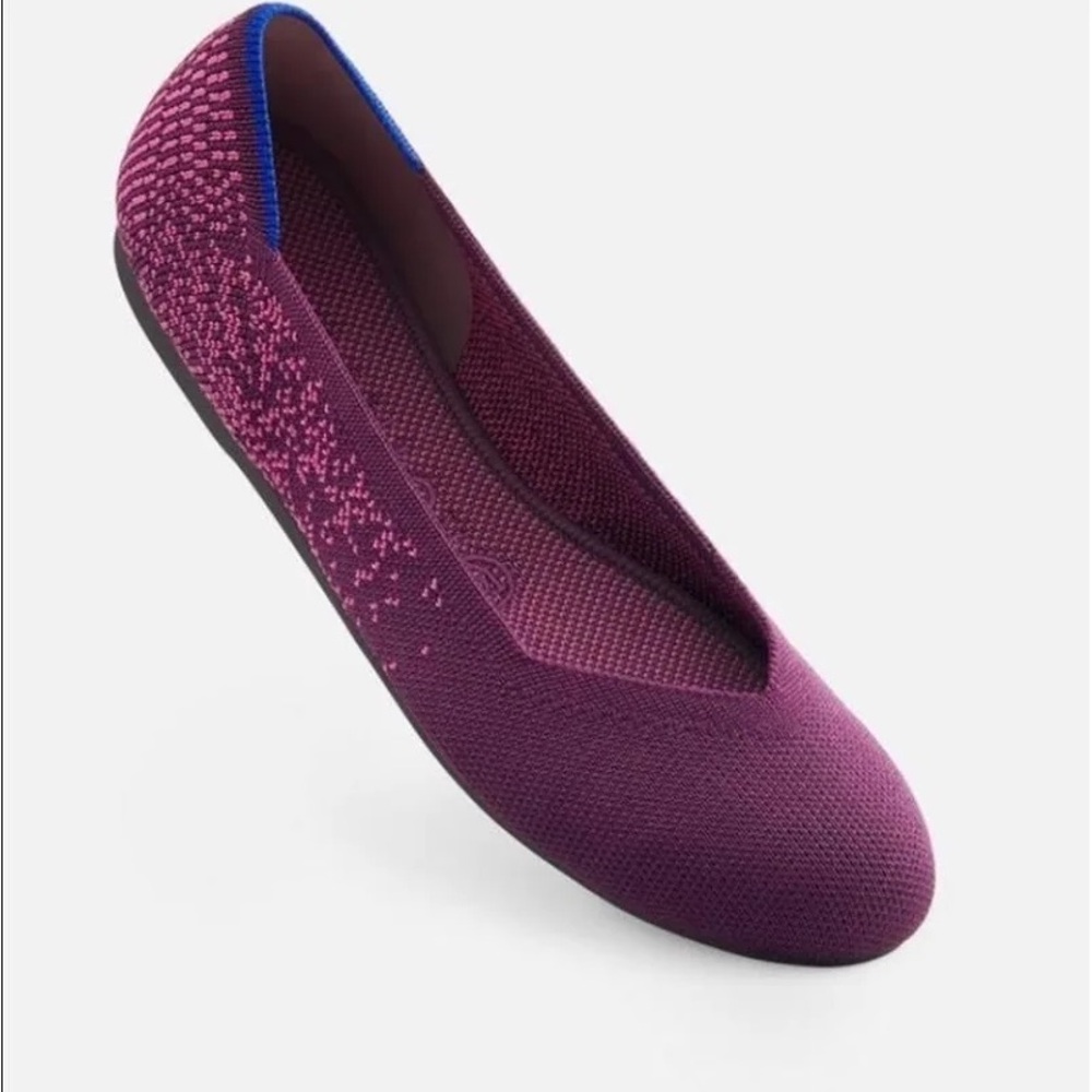 Rothys Retired Fig Python Flats Rubber Size 11 - image 2